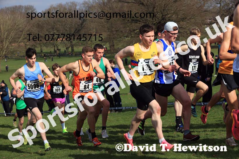 Mens Under-20s, 2024 CAU Inter Counties Cross Country Champs., Wollaton Park, Nottingham. Photo: David T. Hewitson/Sports for All Pics